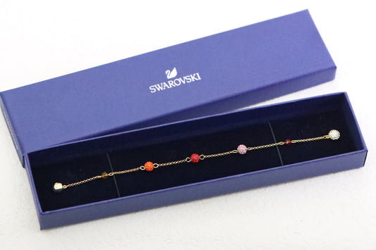 Gradient orange-red ball bracelet