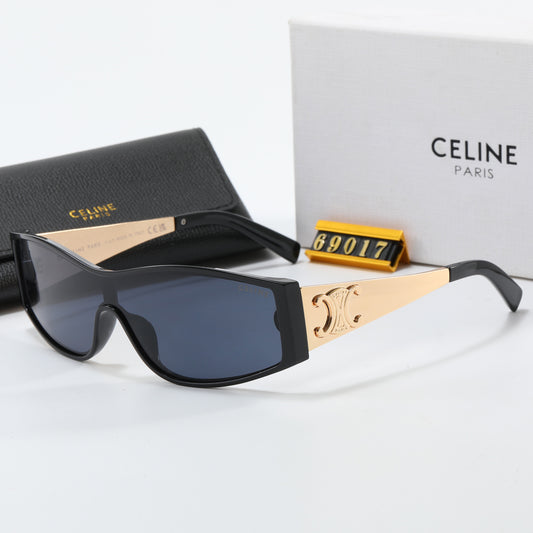 7 colors new integrated lens metal frame sunglasses  69017