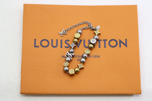 Dice Two-Tone Floral Bracelet