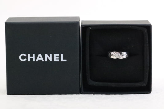 Silver Twill Diamond Ring